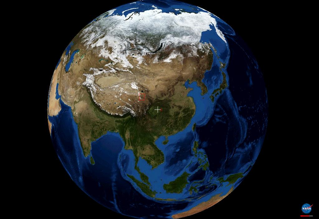 (图1-肖溪在地球上的位置: